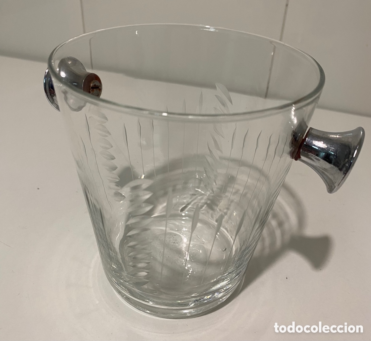 Vintage: Cubitera de cristal - Foto 4