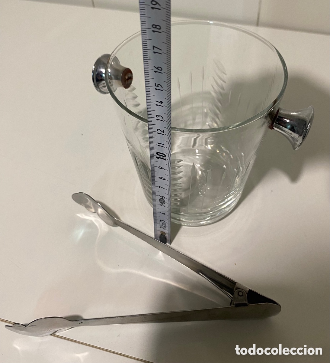 Vintage: Cubitera de cristal - Foto 5