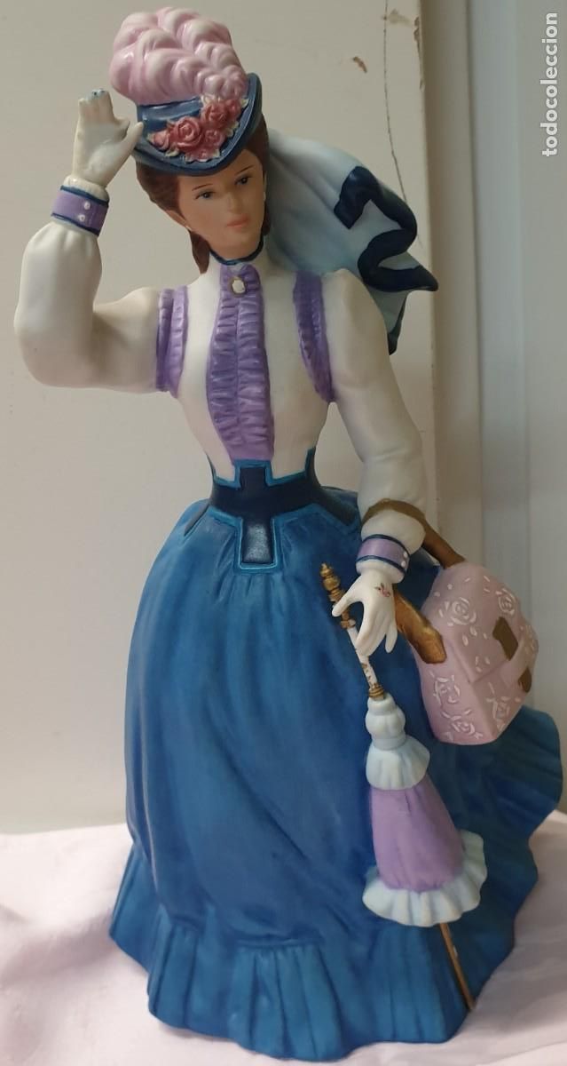 Vintage: FIGURA PORCELANA SRA. ALBEE AVON A&Ntilde;O 1997 26 CM. ALTURA