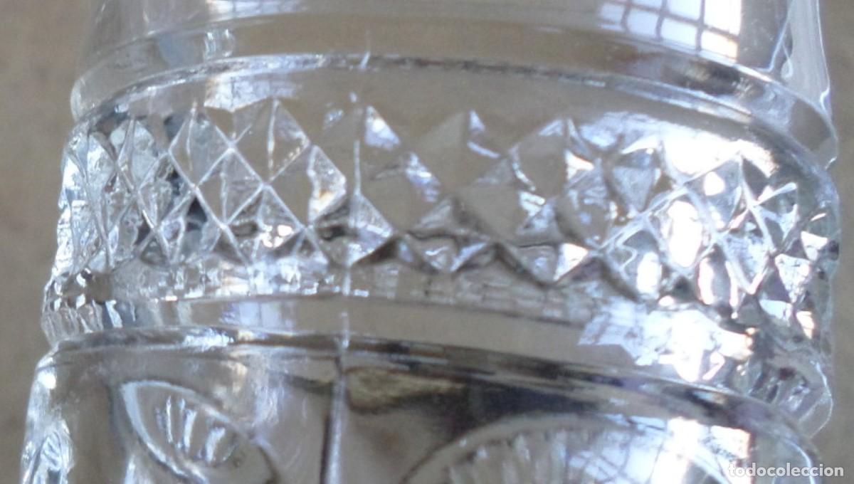 Vintage: 6 COPAS DE CRISTAL LABRADAS - Foto 3