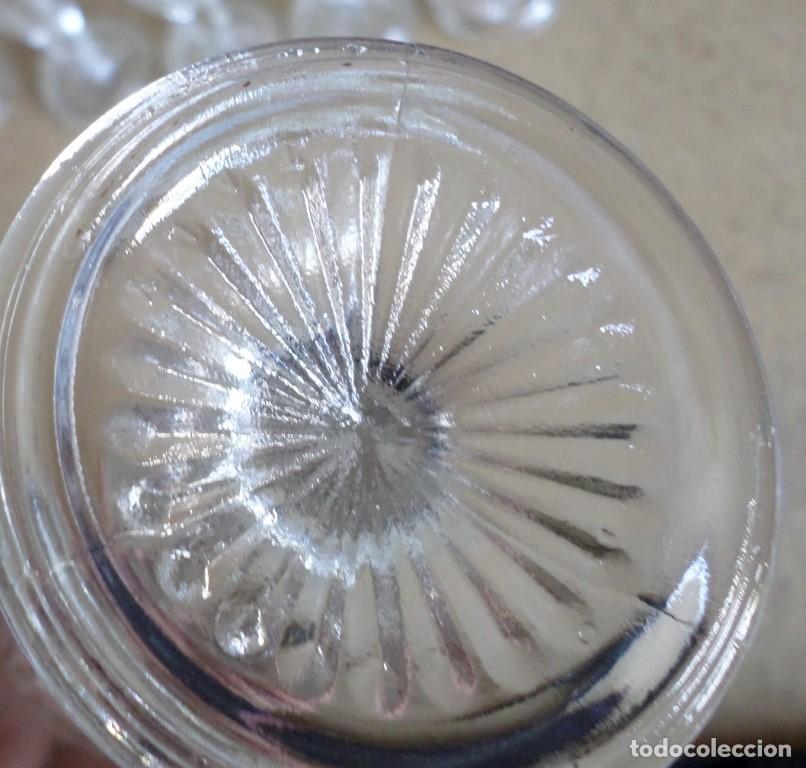 Vintage: 6 COPAS DE CRISTAL LABRADAS - Foto 6