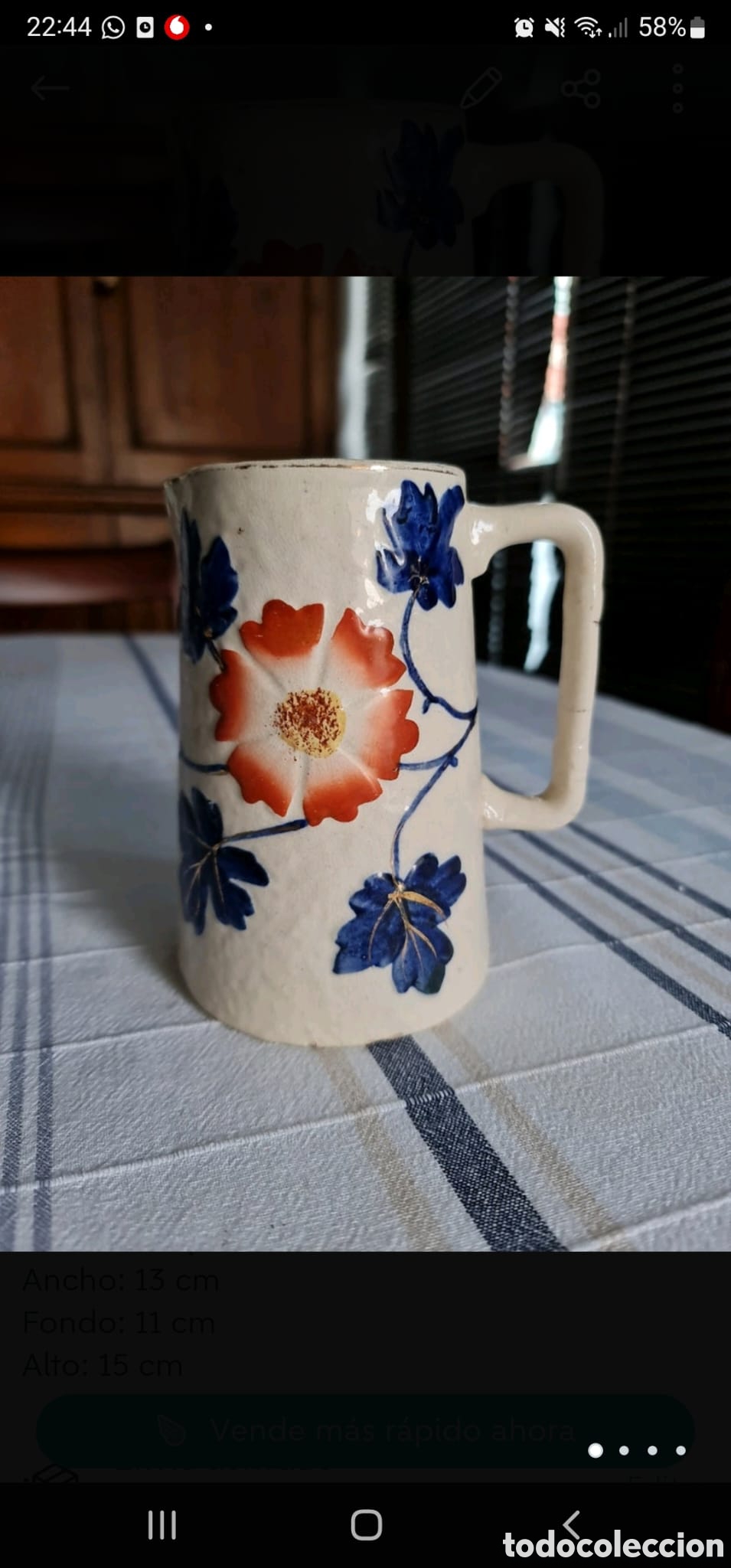 Vintage: Jarra cer&aacute;mica - Foto 2