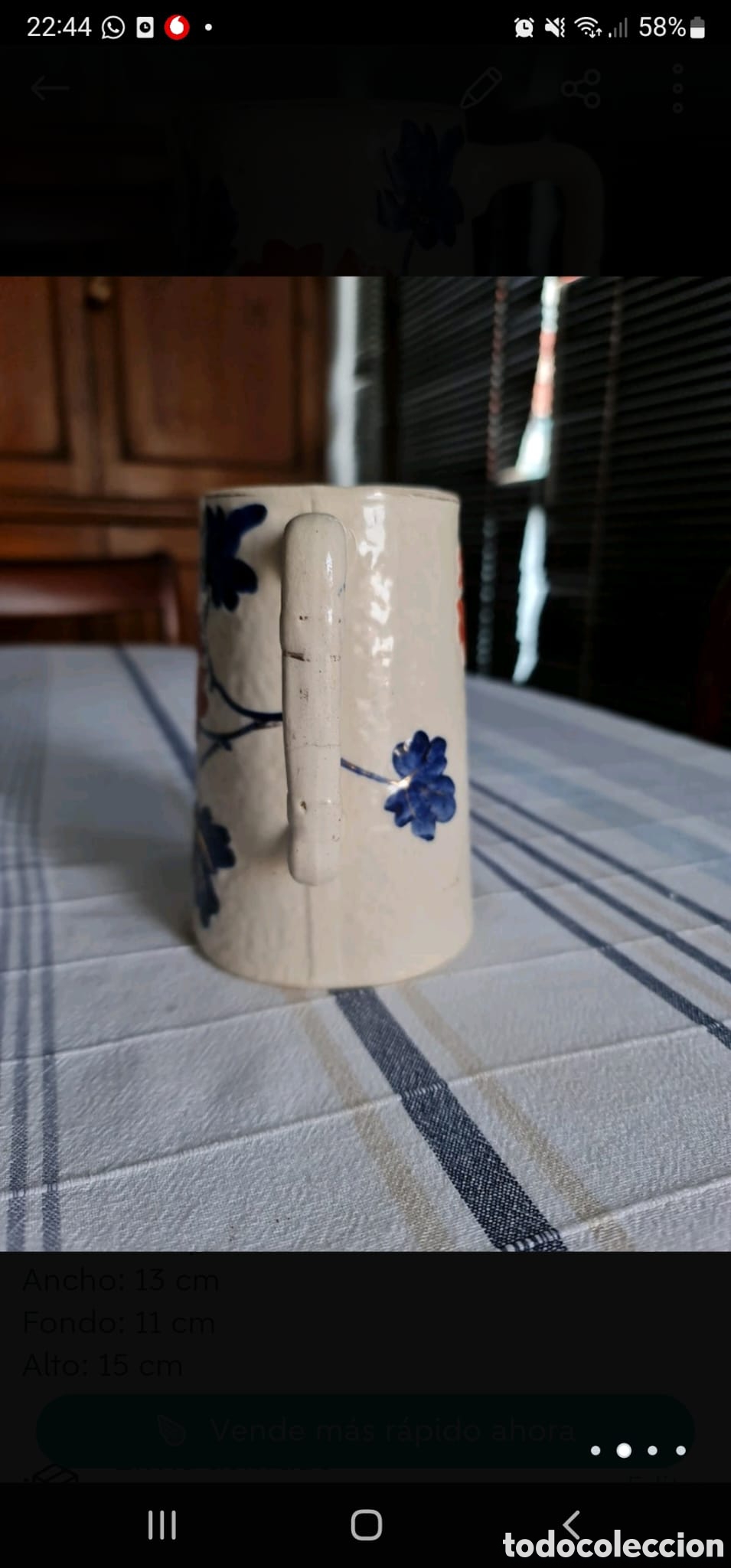 Vintage: Jarra cer&aacute;mica - Foto 3