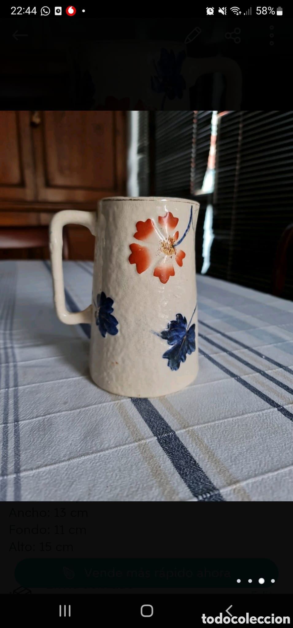 Vintage: Jarra cer&aacute;mica - Foto 4