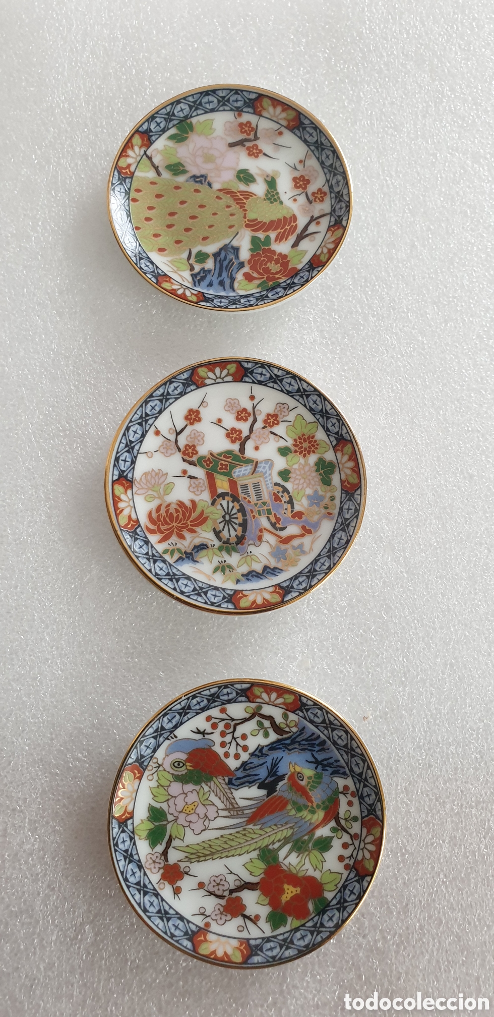 Vintage: Mini platos porcelana japonesa