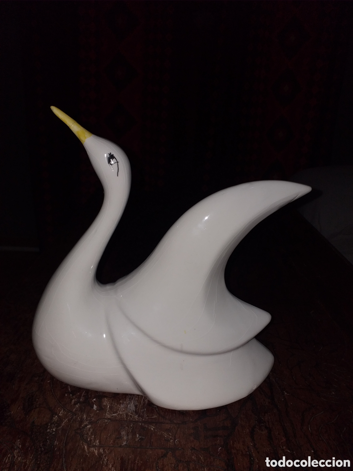 Vintage: Figura cisne de 23 cm de alto