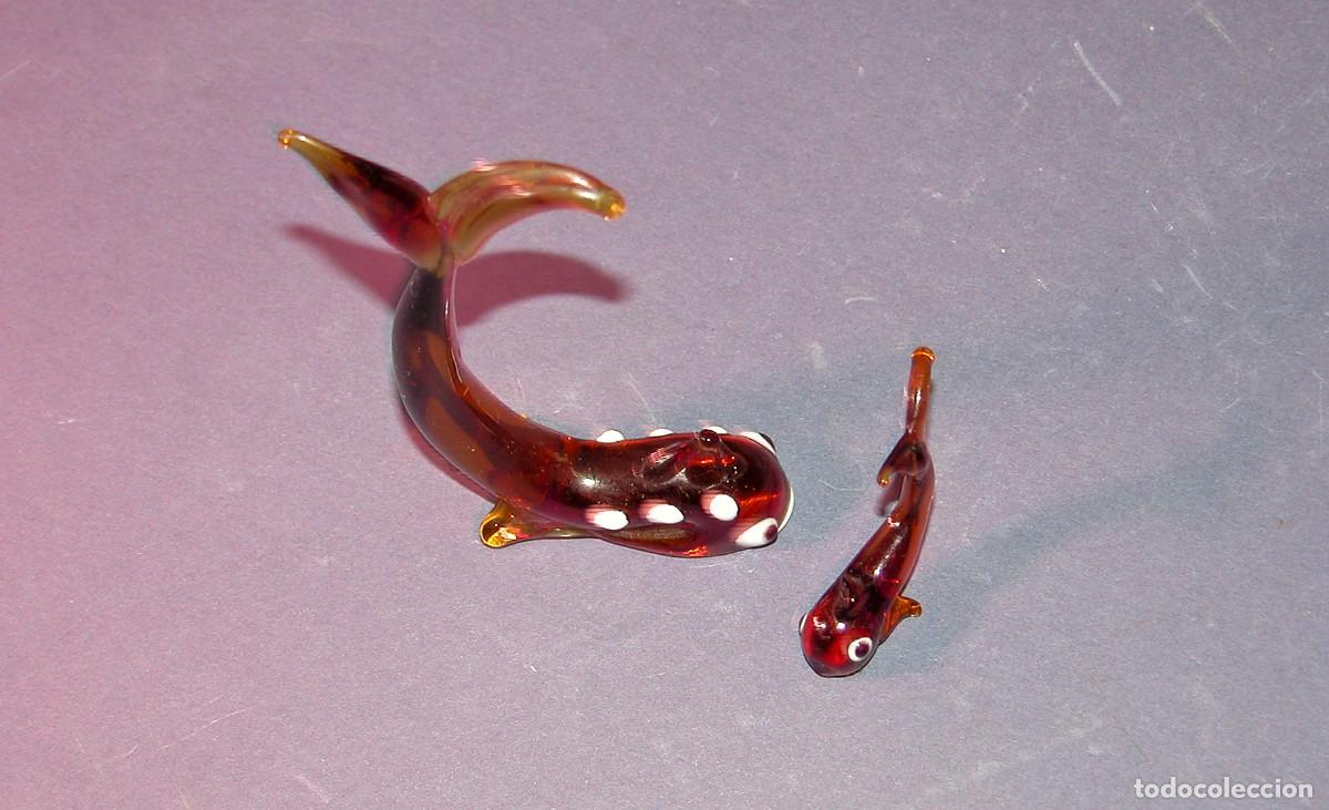 Vintage: FIGURAS DE DELFINES DE CRISTAL. - Foto 2