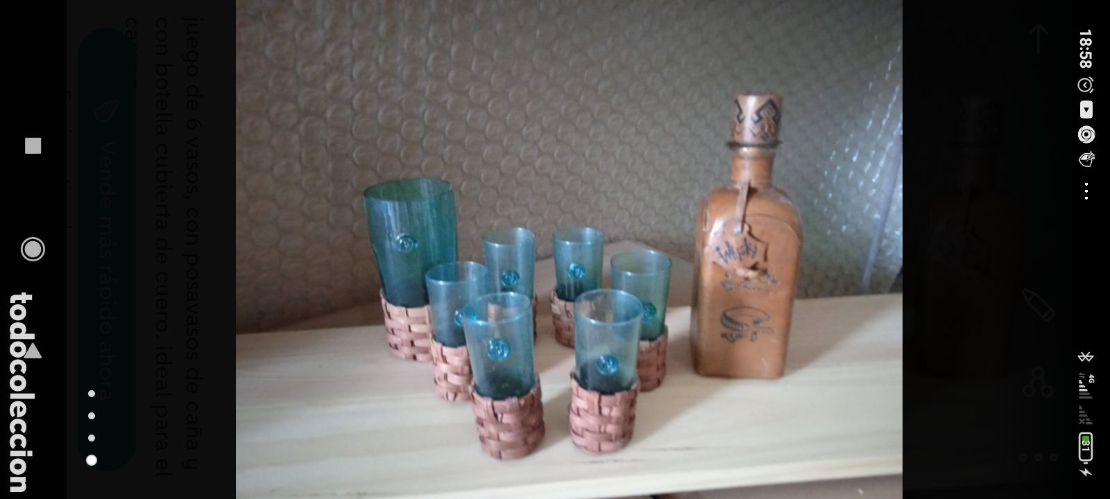 Vintage: Juego de vasos y botella - Foto 1