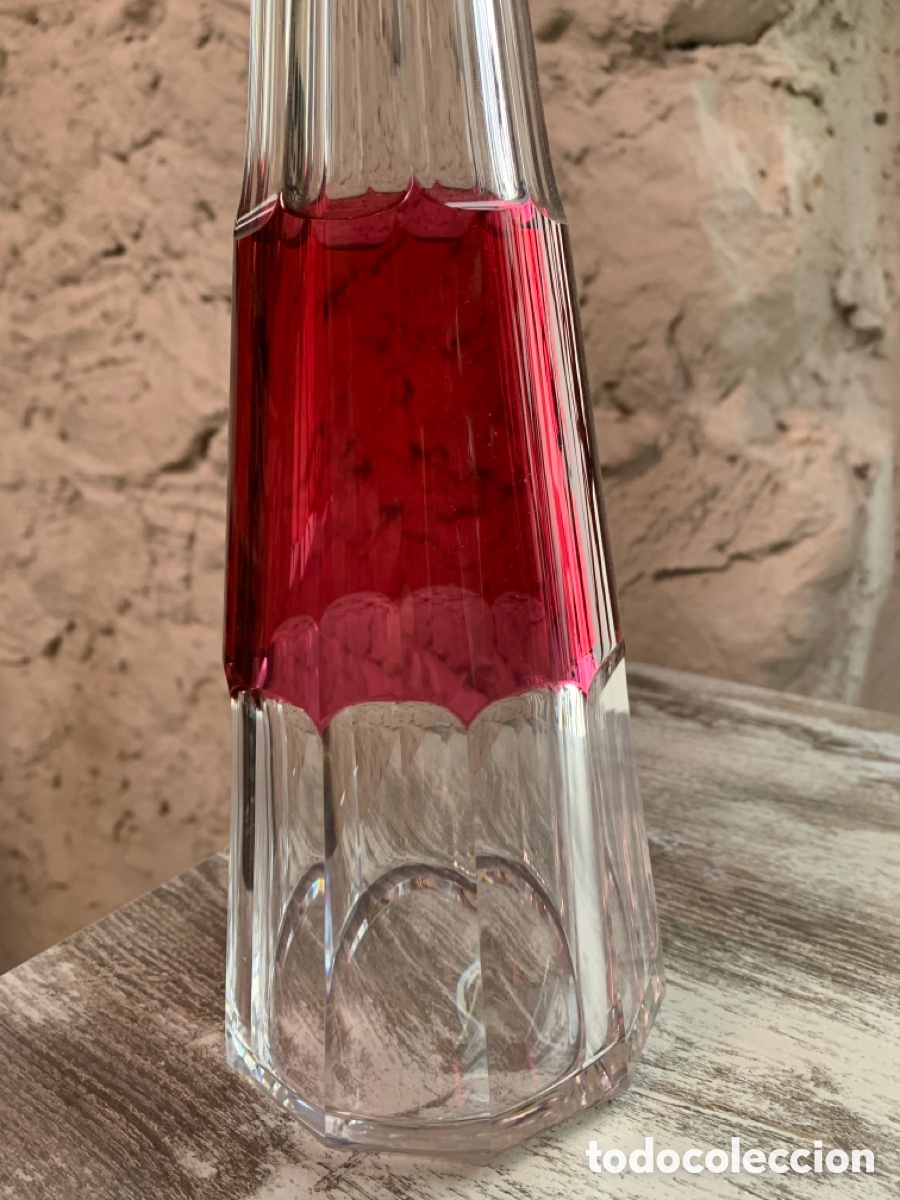 Vintage: Val Saint Lambert, botella de cristal - Foto 3