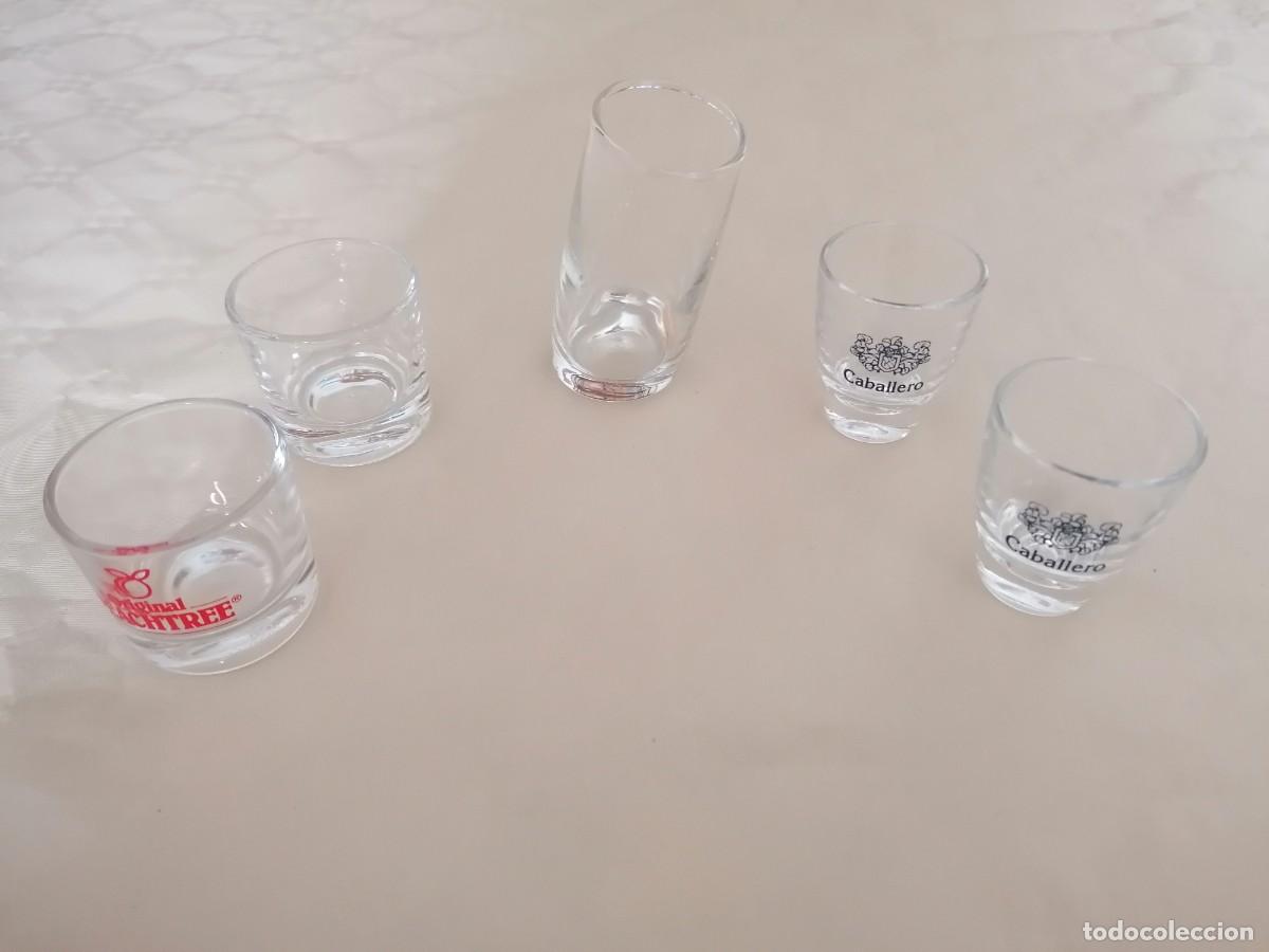 Vintage: 5 Chupitos de cristal - Foto 2