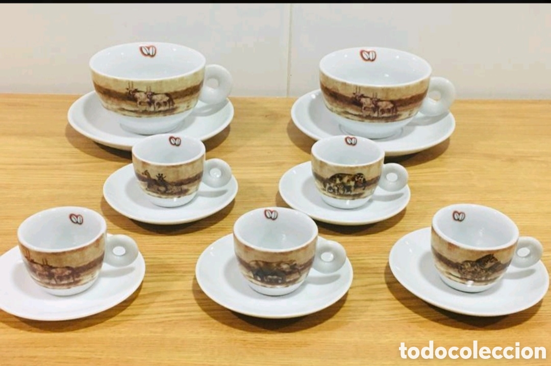 Vintage: Juego de caf&eacute; de porcelana Safari