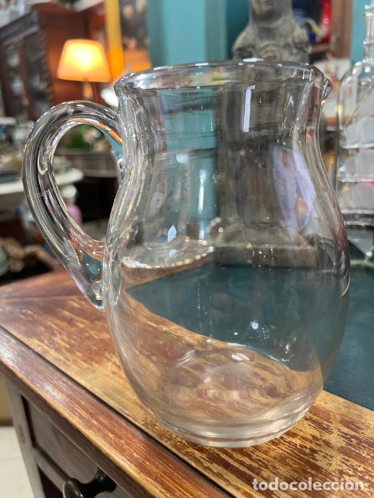 jarra de agua (cristal y plata) - Compra venta en todocoleccion