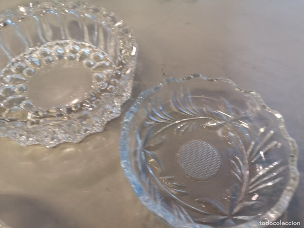 Vintage: 4 ceniceros de cristal - Foto 4