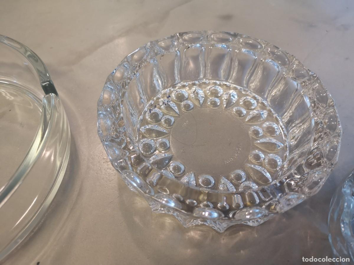 Vintage: 4 ceniceros de cristal - Foto 5