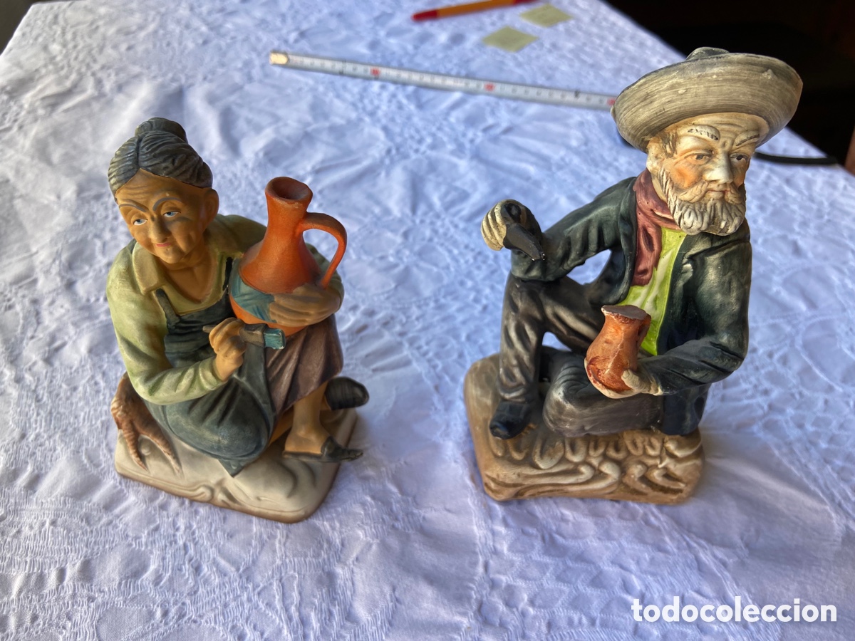 Vintage: Pareja de figuras - Foto 1