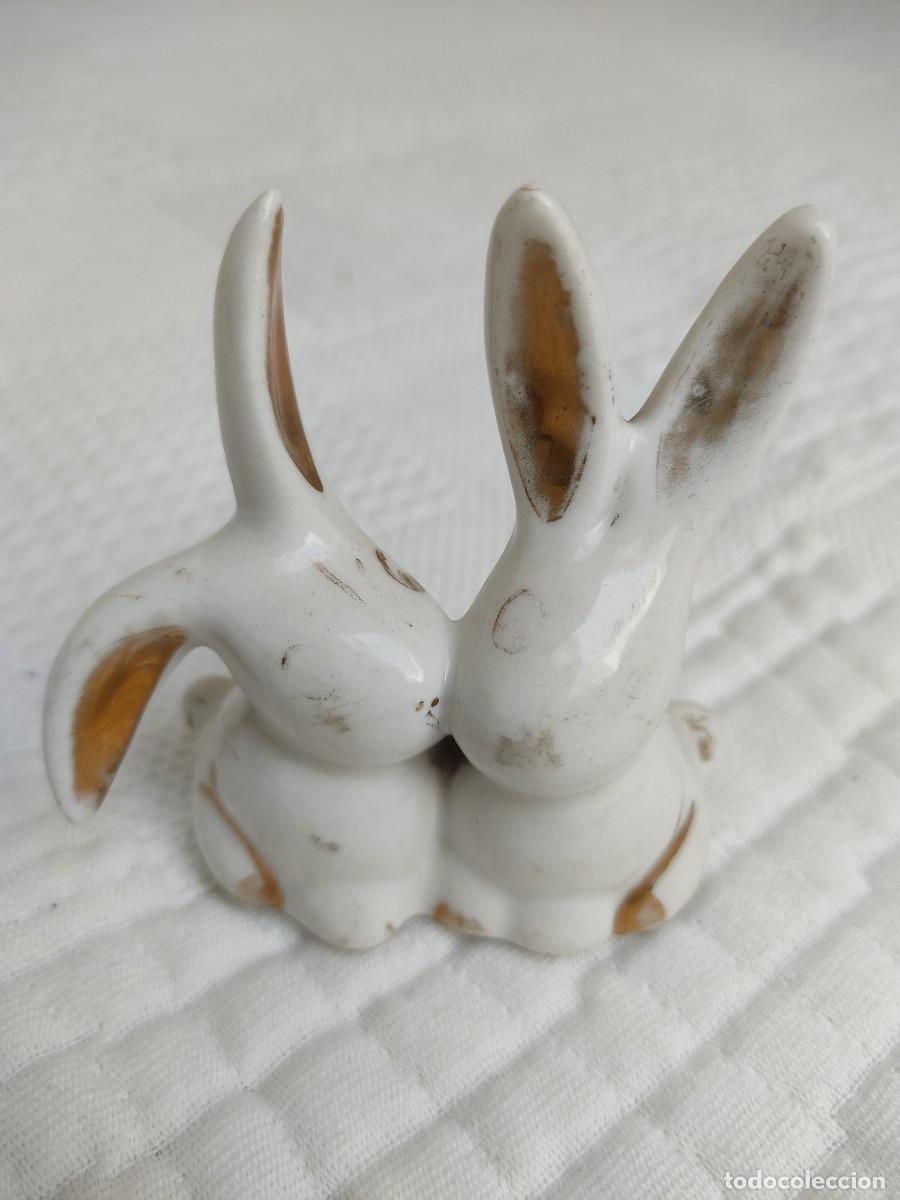 Vintage: Conejos en porcelana - Foto 1