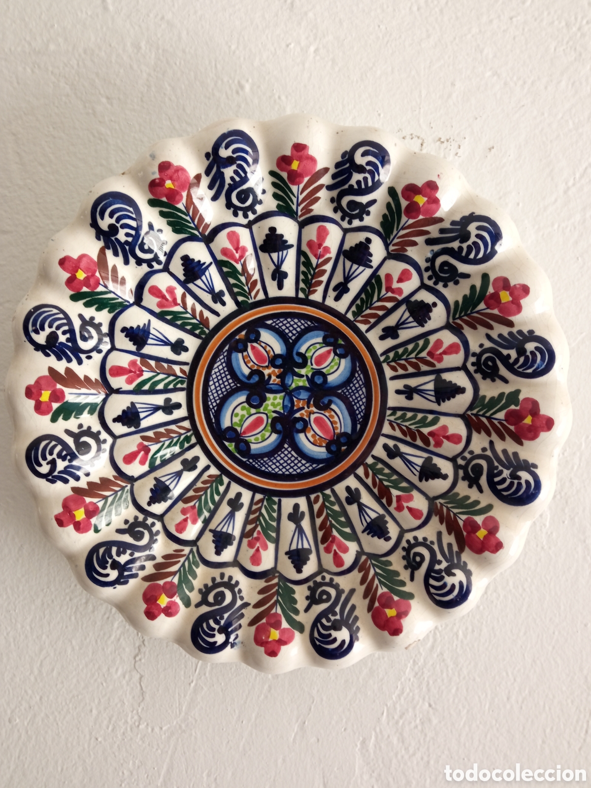 Vintage: Antiguo plato de cer&aacute;mica