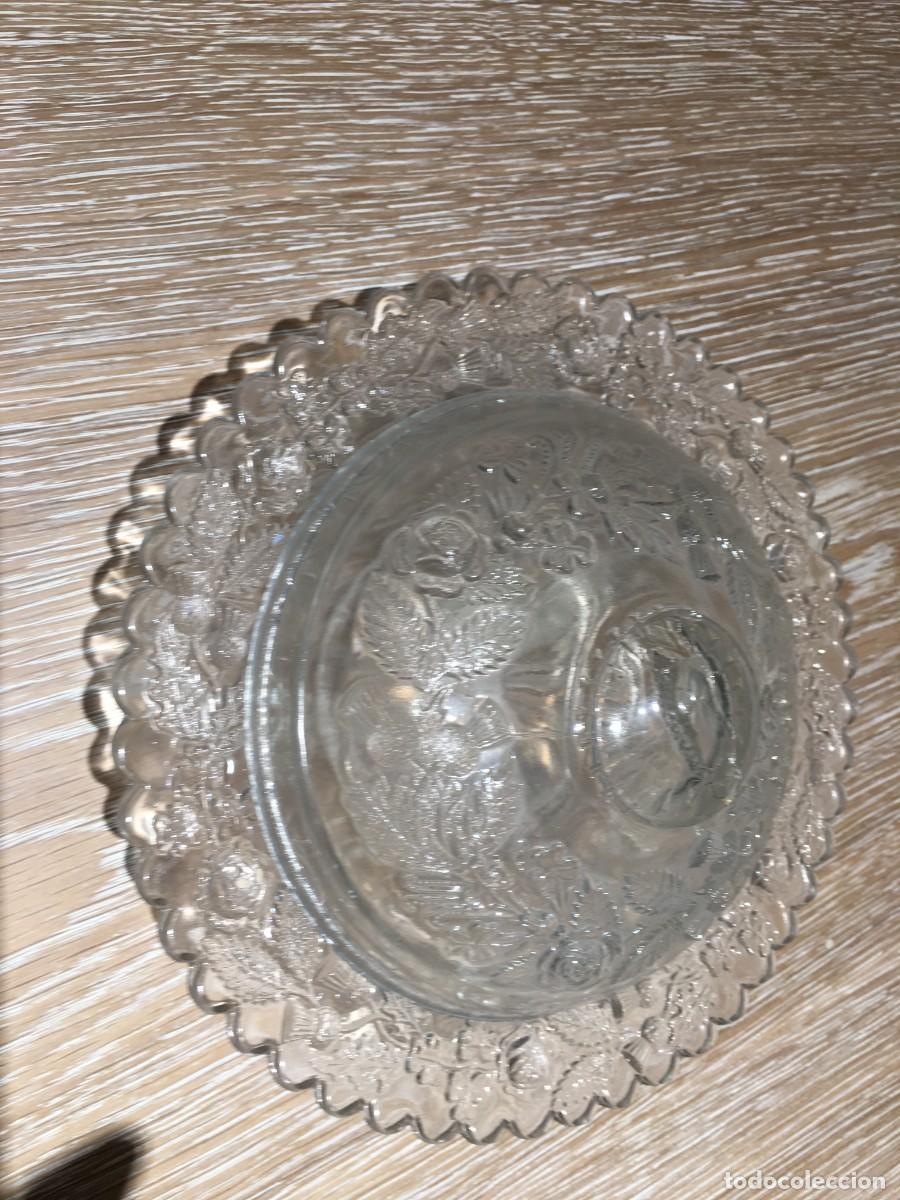 Vintage: MANTEQUILLERA DE CRISTAL - Foto 3