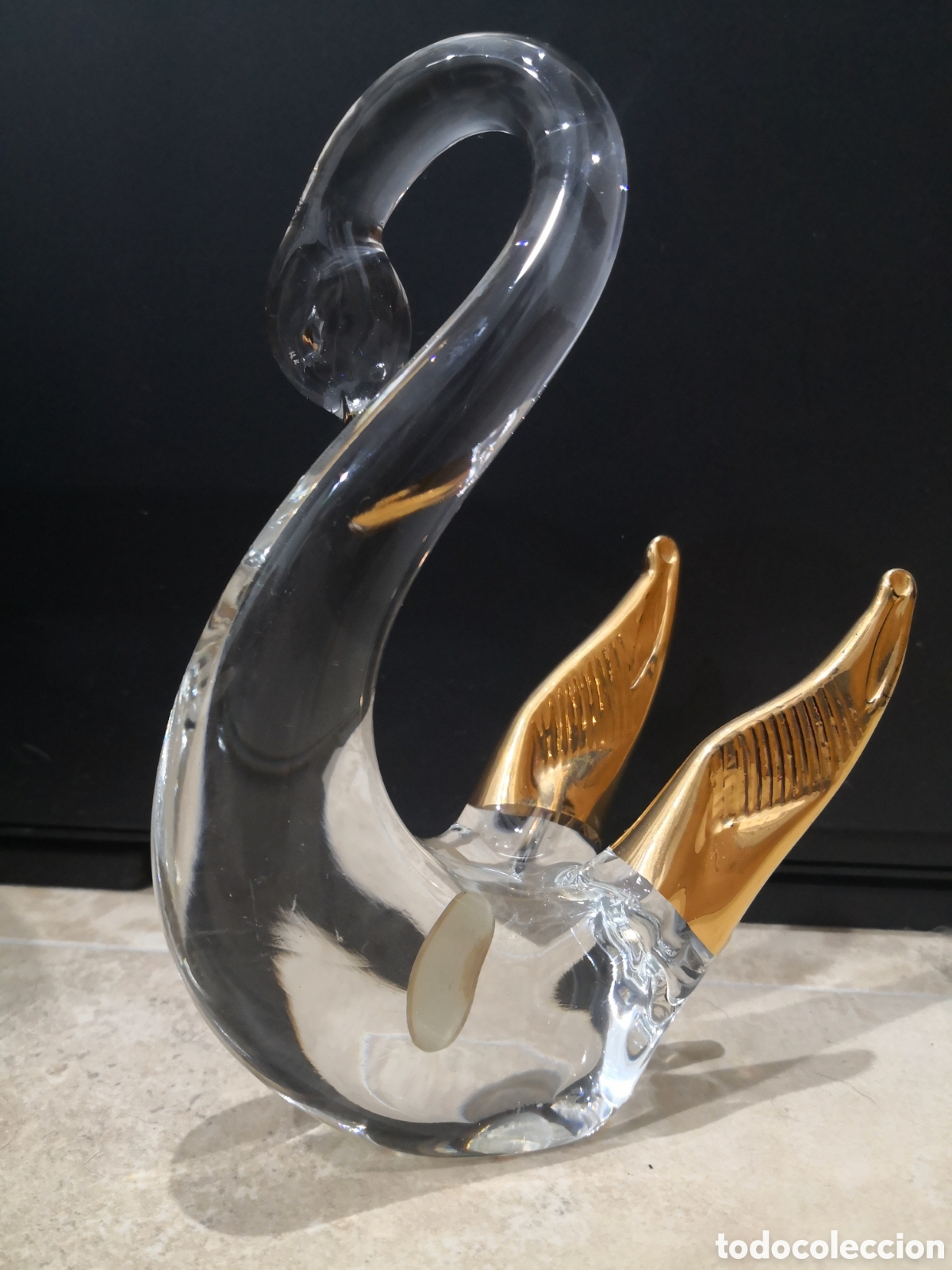 Vintage: Cisne cristal de Murano - Foto 2