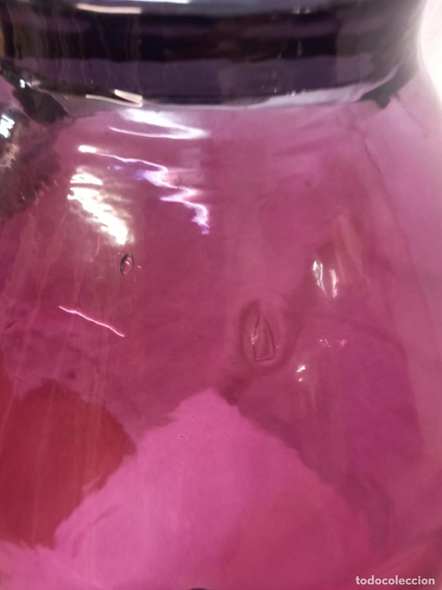 Vintage: Botell&oacute;n de vidrio rosa - Foto 5