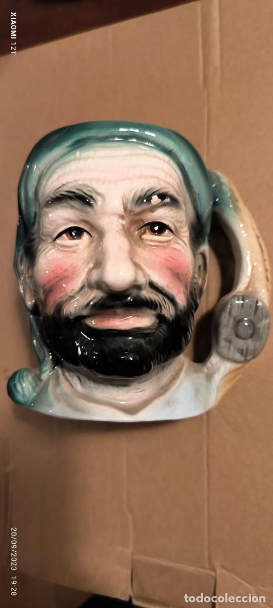 Vintage: Gran JARRA ceramica cerveza CON CARA PIRATA