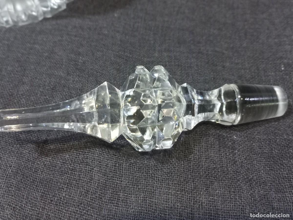 Vintage: LICORERA CRISTAL (mate) racimo de uvas. - Foto 7