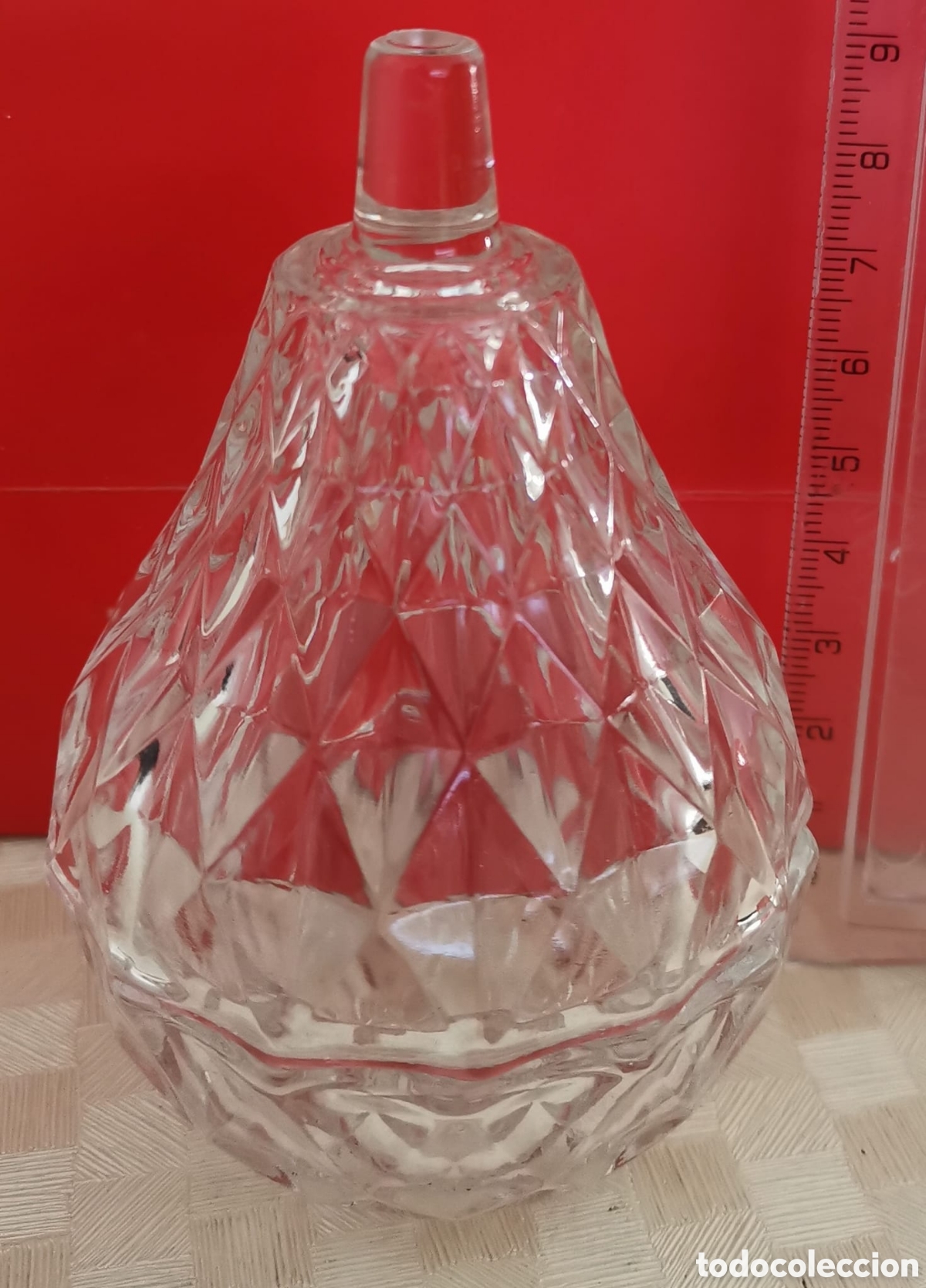 Vintage: Joyero cristal forma de pera - Foto 1