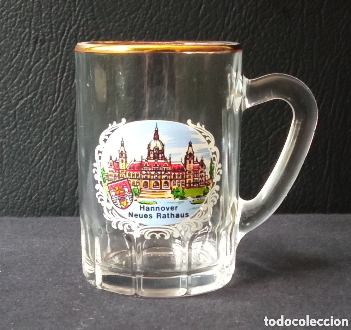 Vintage: PEQUE&Ntilde;A JARRA DE CERVEZA. RECUERDO DE HANNOVER- ALEMANIA.