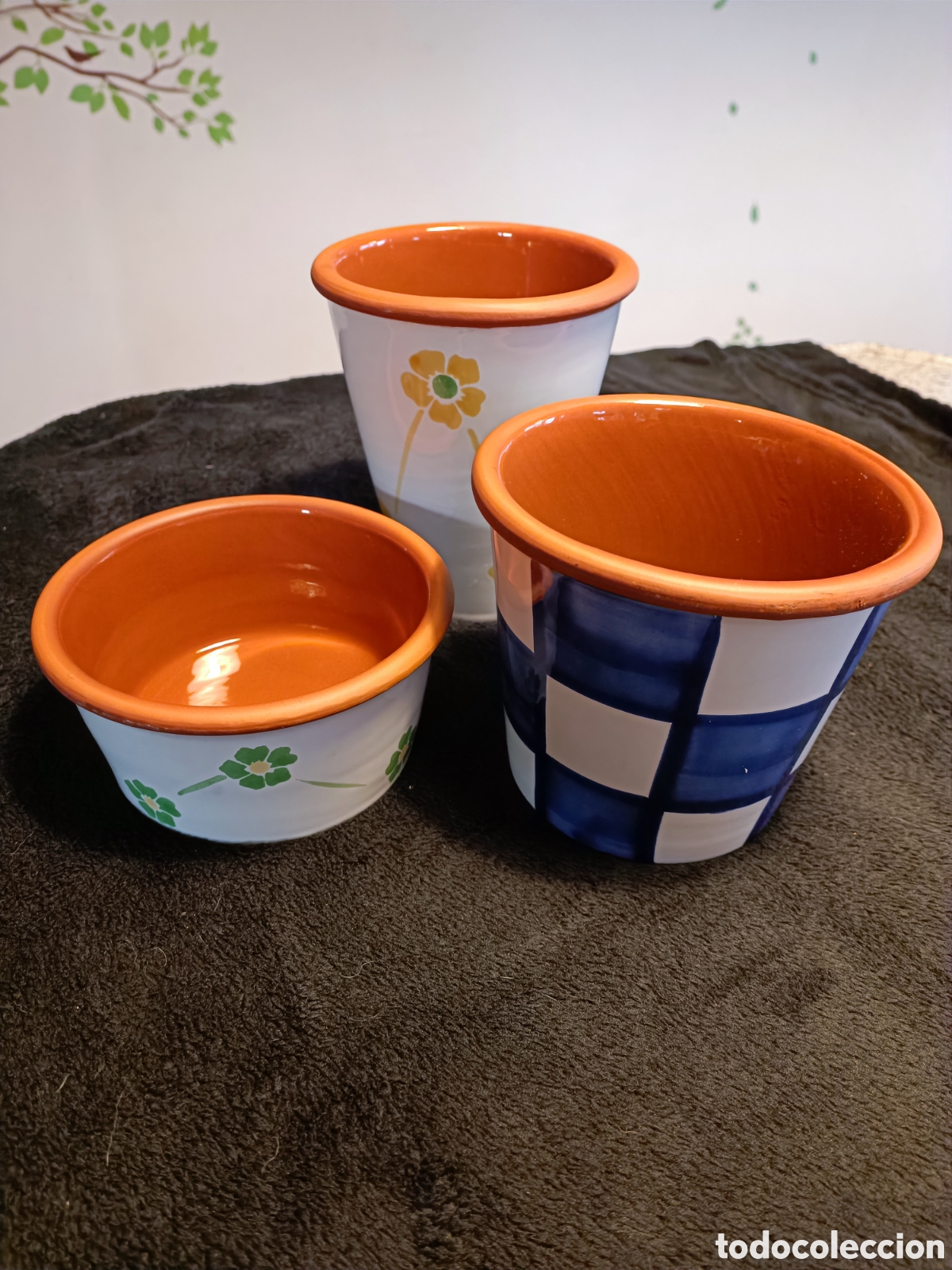 Vintage: cubre tiestos de cer&aacute;mica