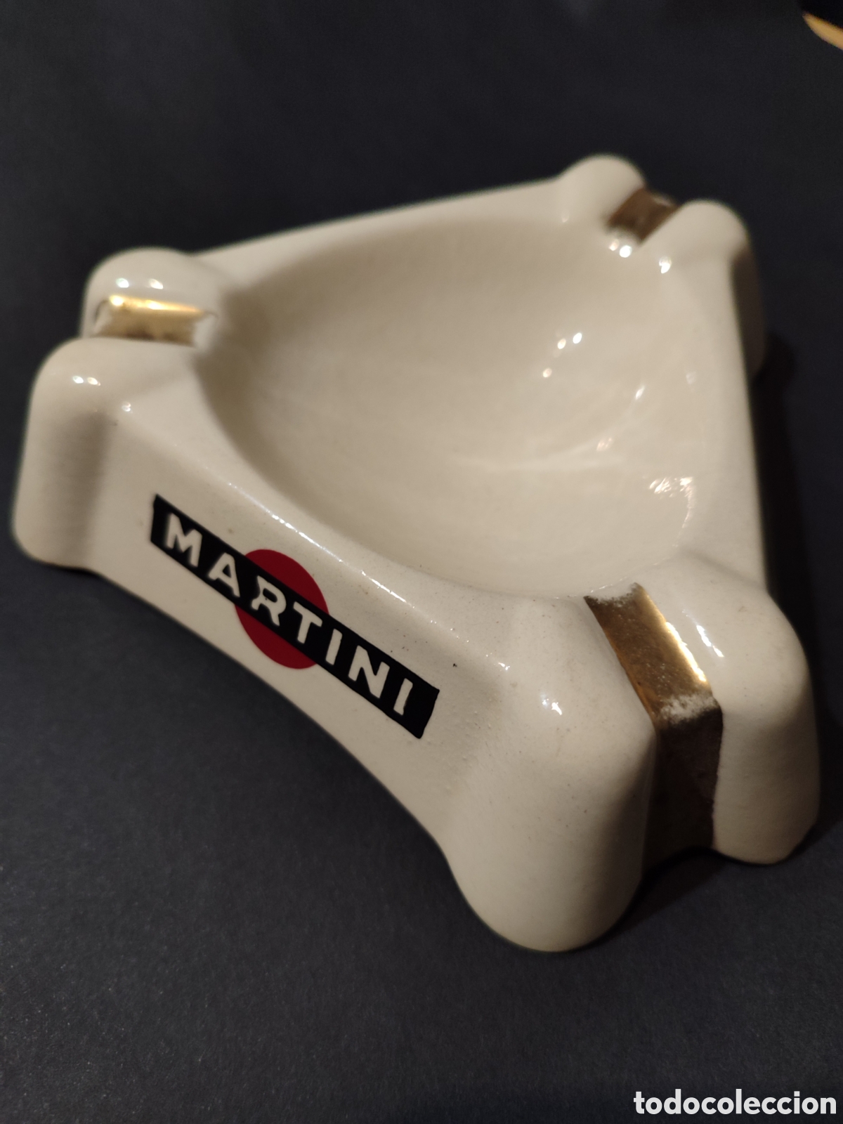 Vintage: Cenicero Martini 1950-1959 cer&aacute;mica