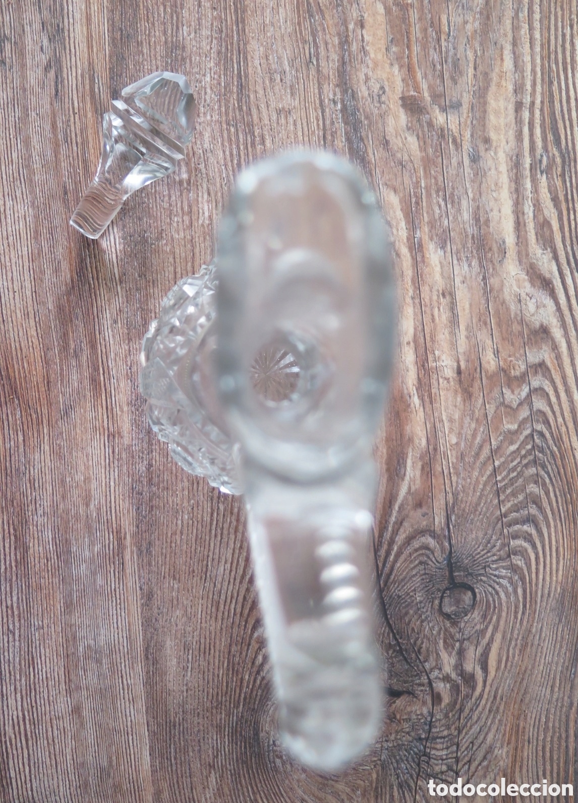 Vintage: Botella con asa cristal - Foto 2