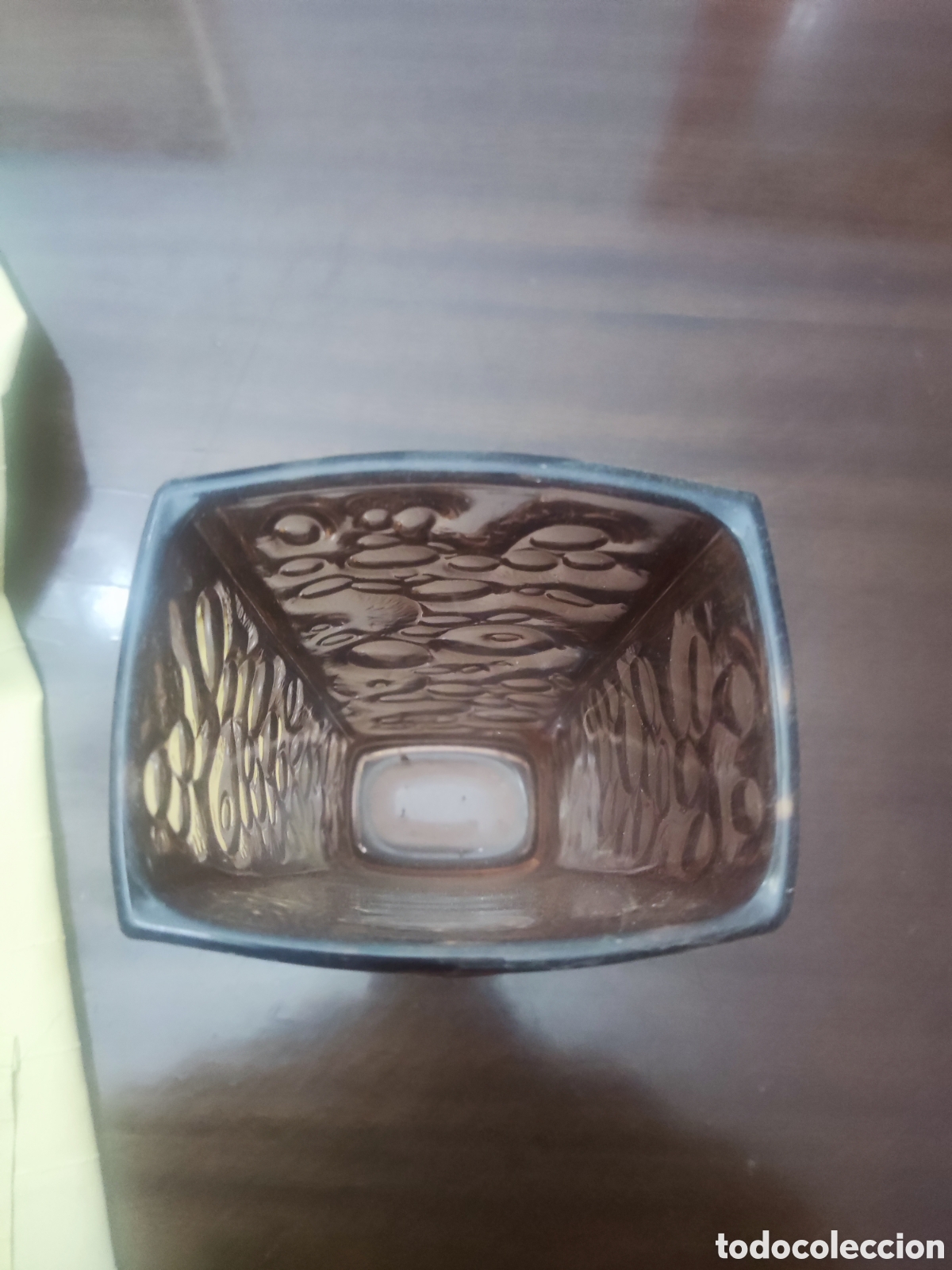 Vintage: Jarr&oacute;n cristal rosa, rectangular - Foto 2