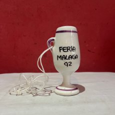 Vintage: JARRA,TAZA DE PORCELANA ESCUDO (FERIA MALAGA 92)