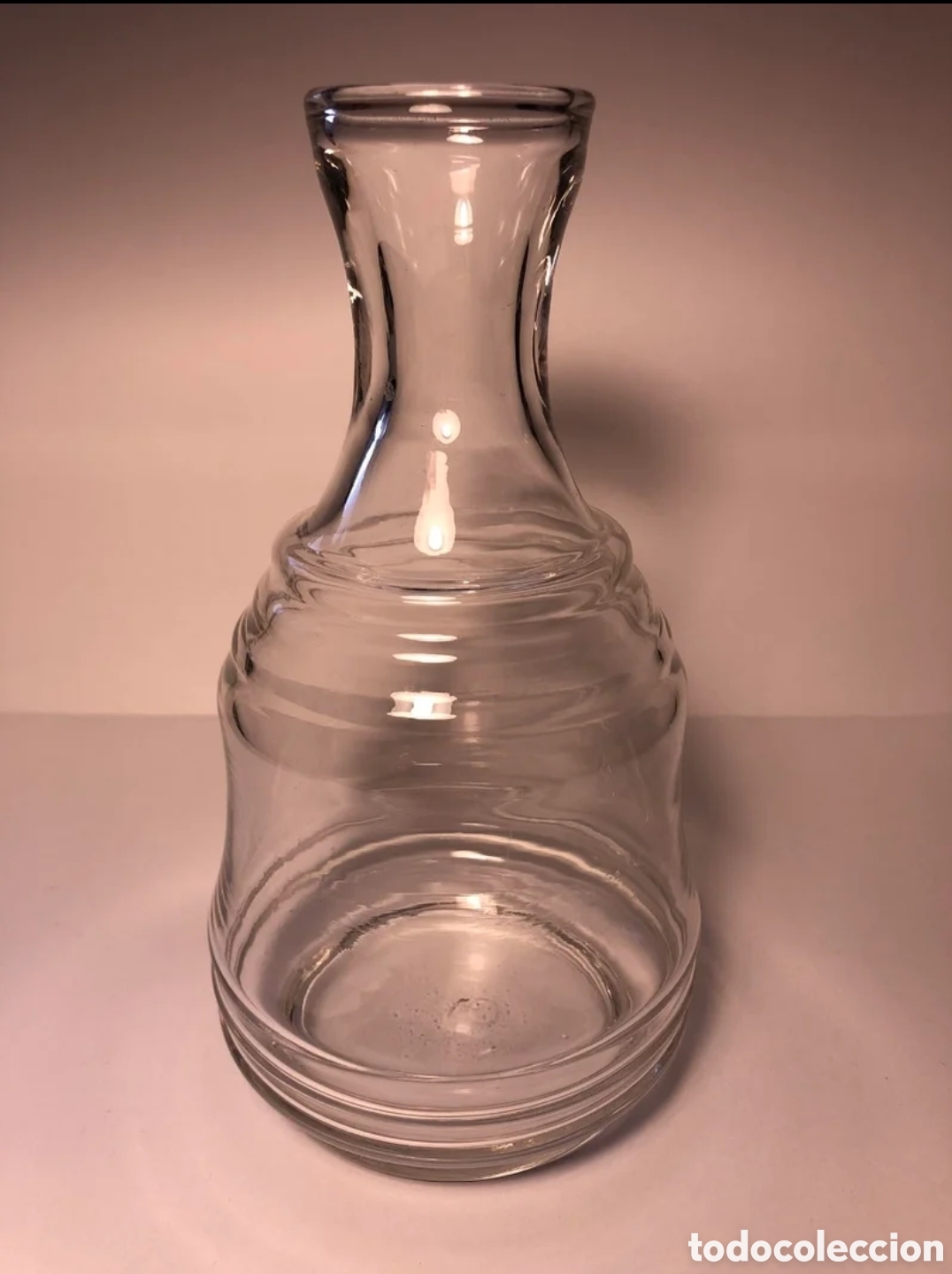 Vintage: Botella de cristal base redonda - Foto 1