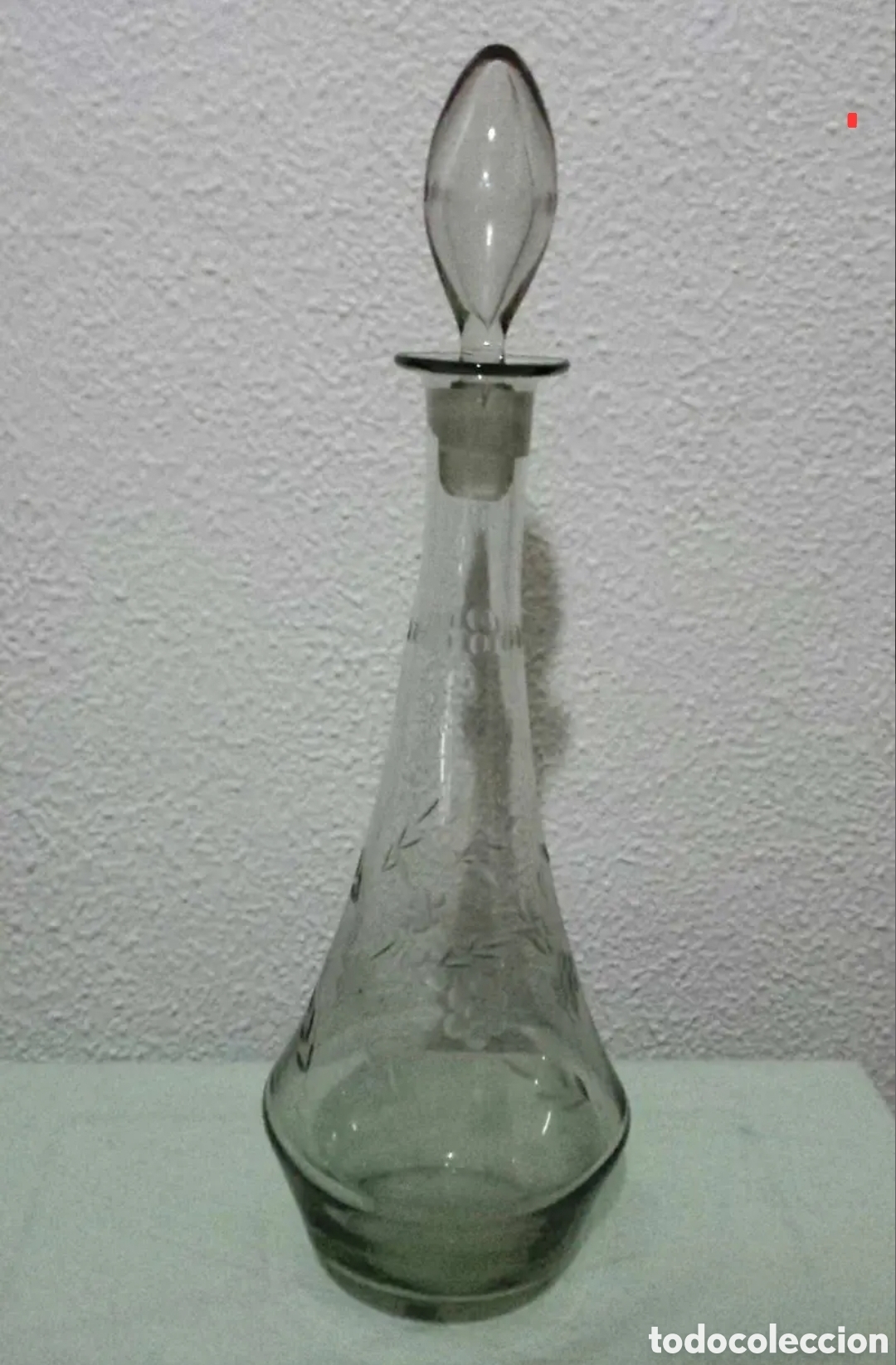 Vintage: Botella cristal tallado - Foto 1