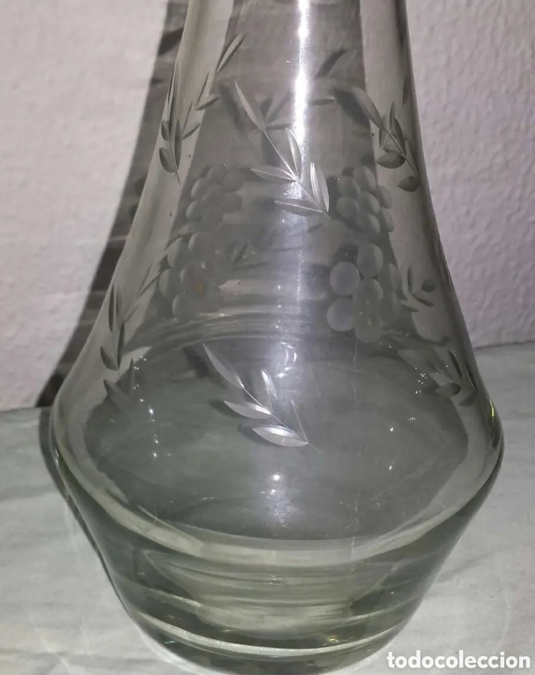 Vintage: Botella cristal tallado - Foto 3