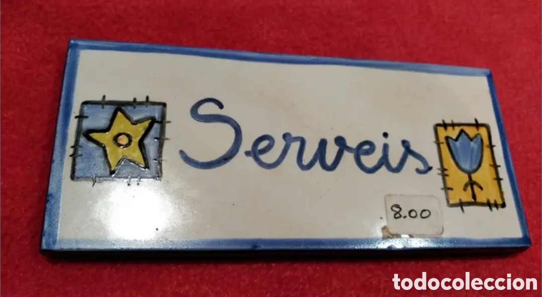 Vintage: Letrero SERVEIS - Foto 1