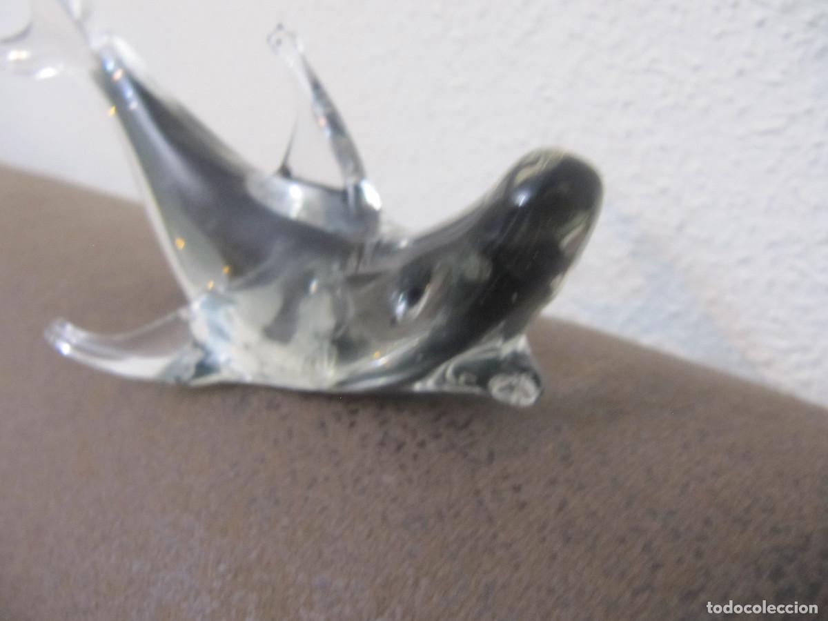 Vintage: Tibur&oacute;n de cristal de murano - Foto 5