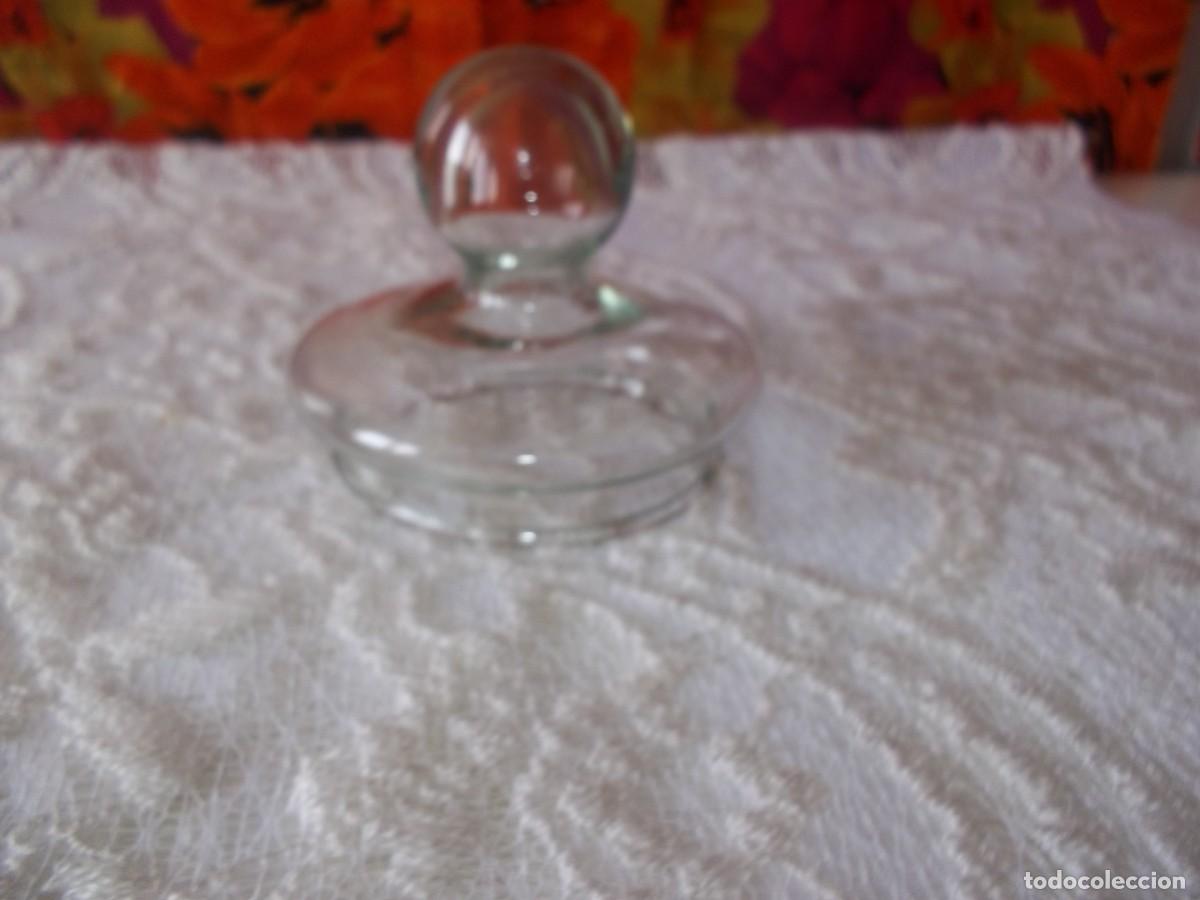 Vintage: TAPA TARRO DE CRISTAL - Foto 1