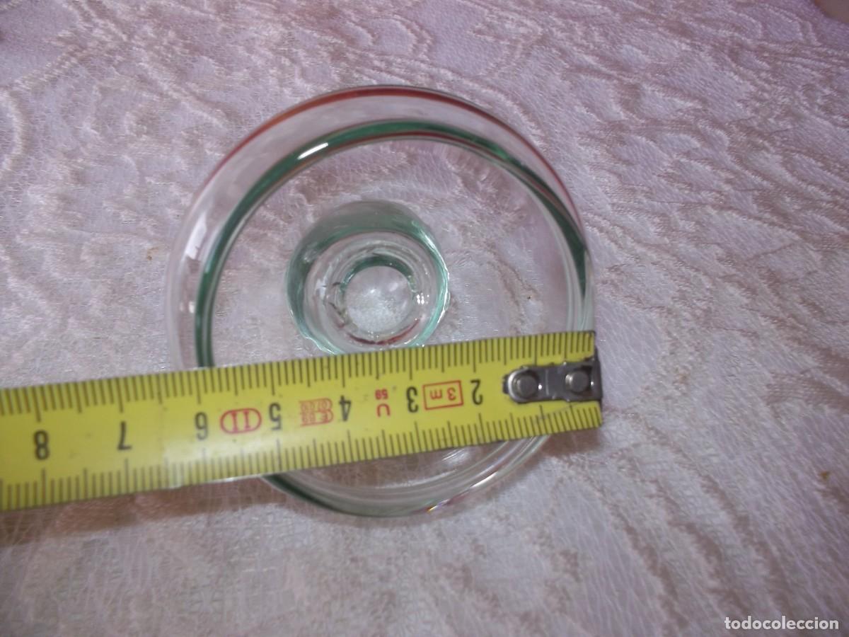 Vintage: TAPA TARRO DE CRISTAL - Foto 5