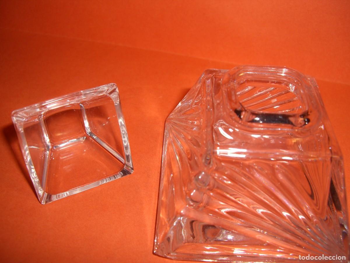 Vintage: TINTERO DE CRISTAL . - Foto 4