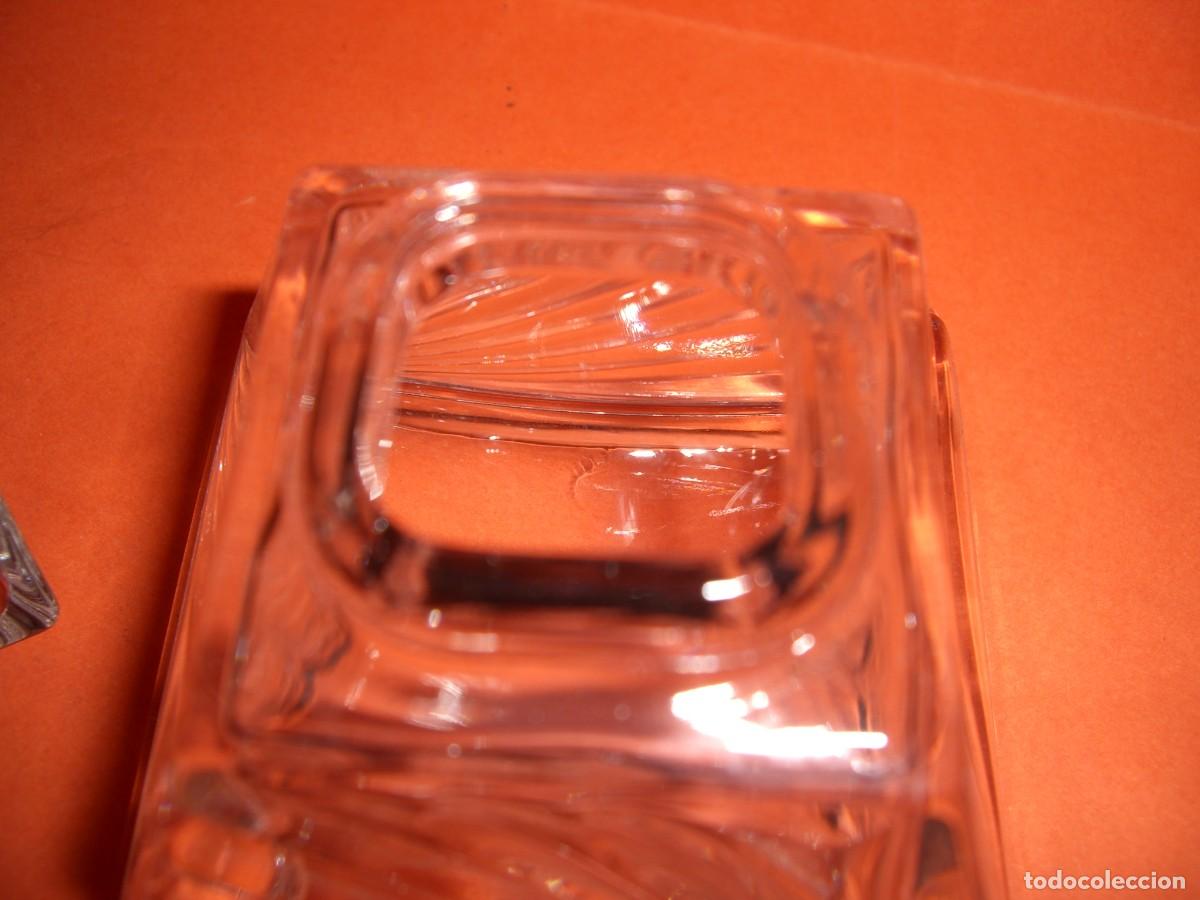 Vintage: TINTERO DE CRISTAL . - Foto 5