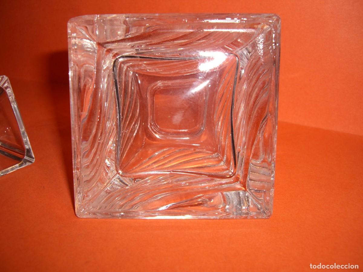 Vintage: TINTERO DE CRISTAL . - Foto 6