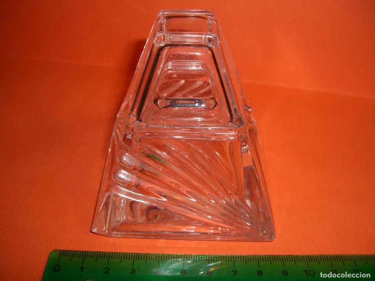 Vintage: TINTERO DE CRISTAL . - Foto 7