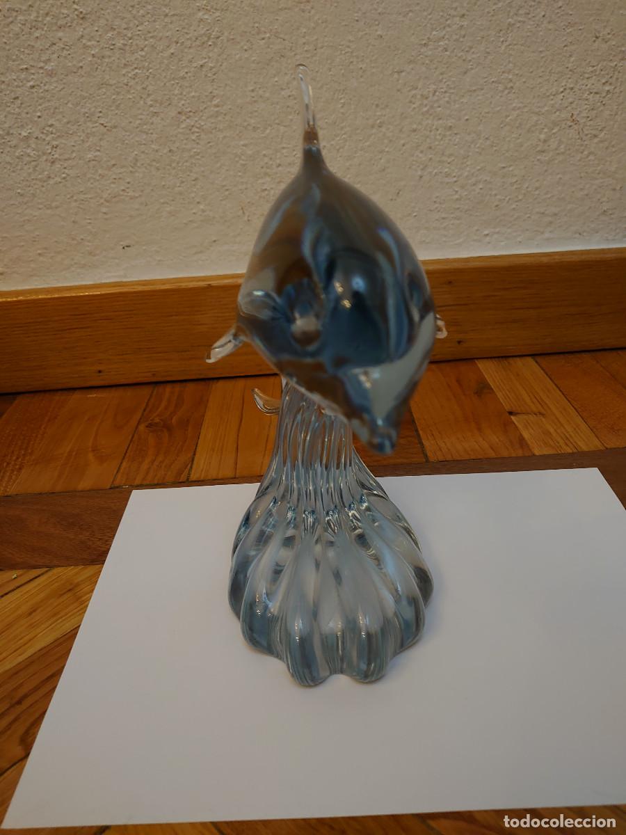 Vintage: Delf&iacute;n de cristal Nason. - Foto 1