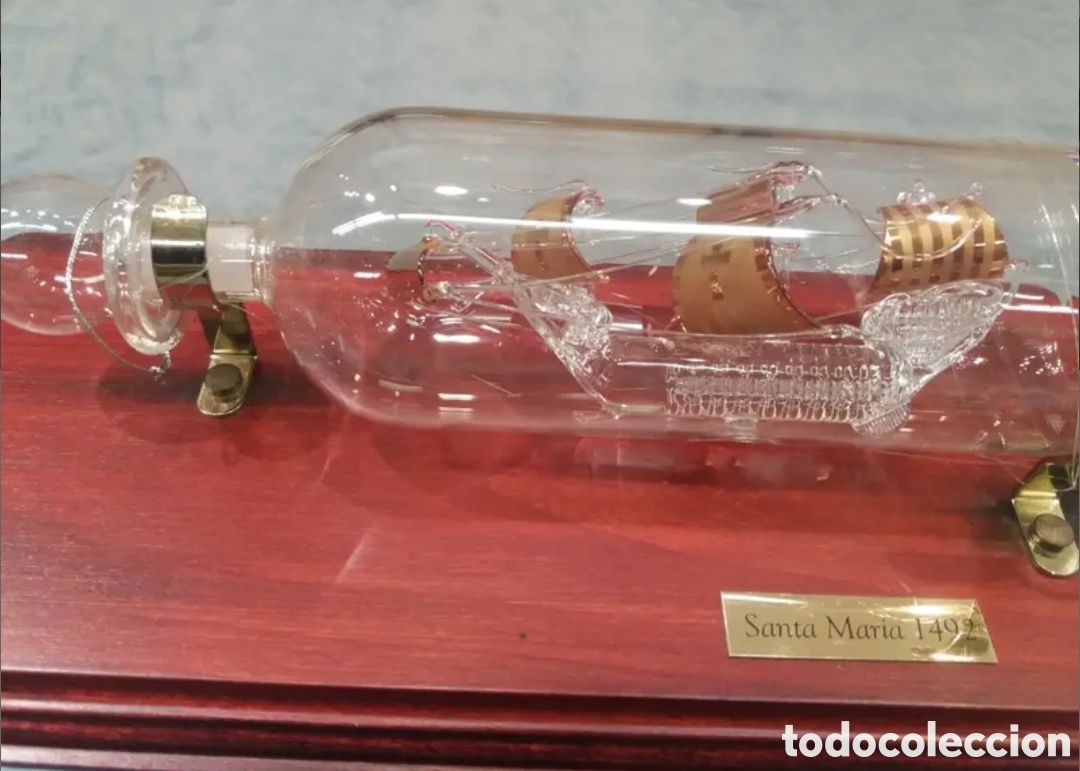 Vintage: Barco en botella de cristal. - Foto 2