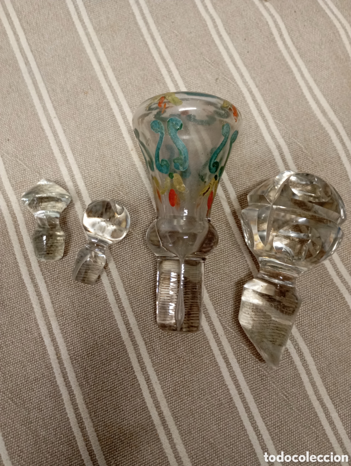 Vintage: Tapones cristal - Foto 1