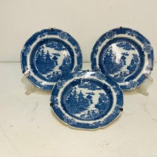 Vintage: WALLPLATE BLUE WILLOW BY STONE CHINA IRONSTONE 13 CM INGLATERRA 1950’S - LA OPALINA