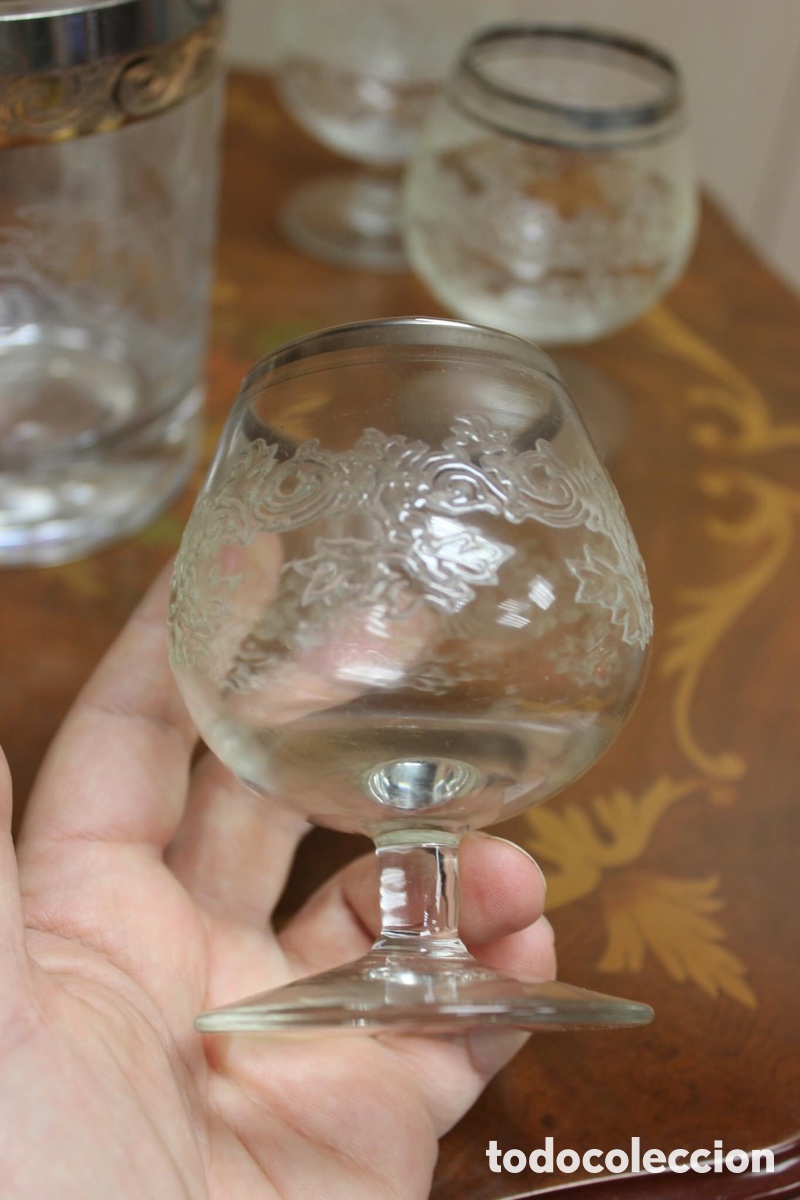Vintage: Lote de 6 copas y cubitera - Foto 7