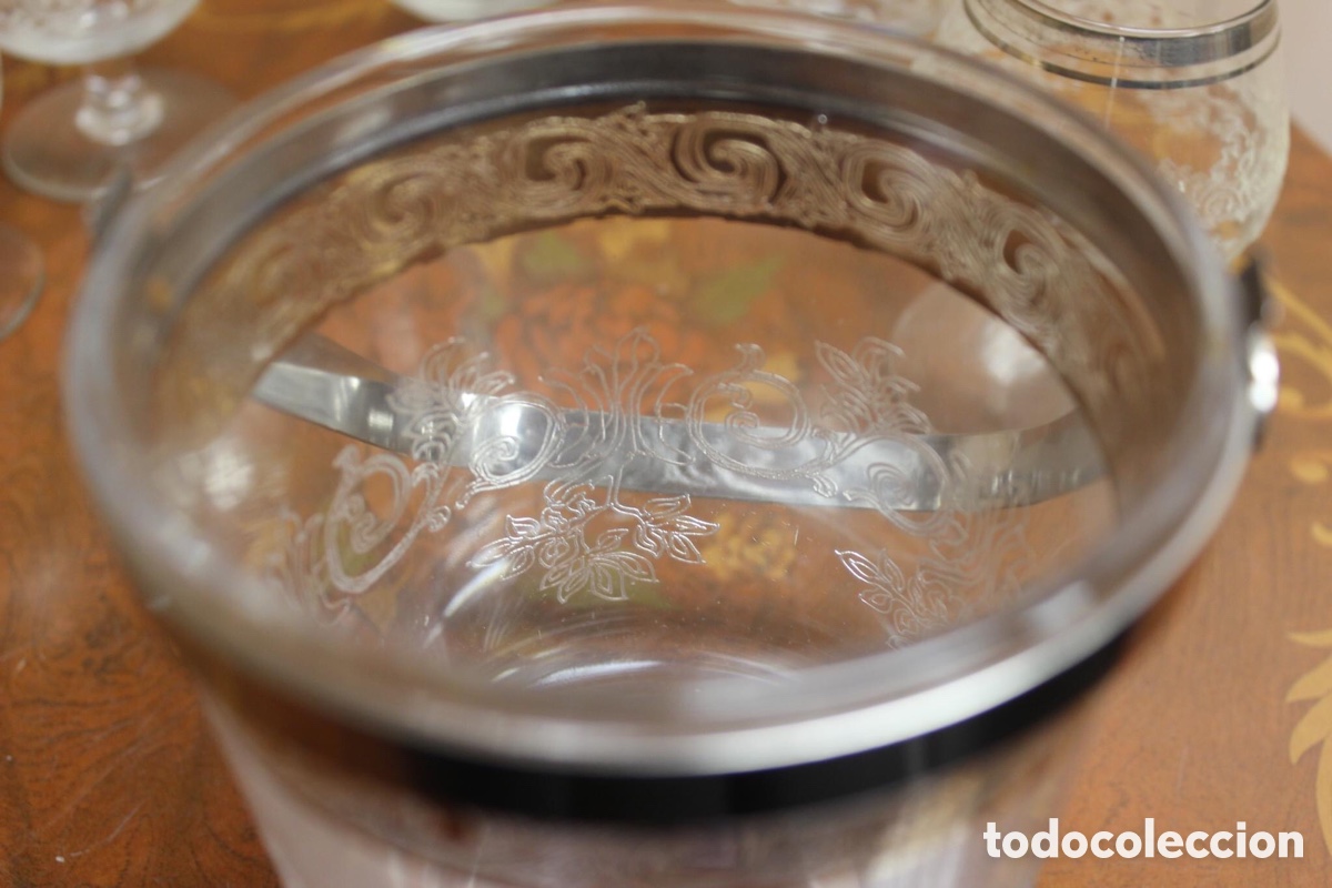 Vintage: Lote de 6 copas y cubitera - Foto 9